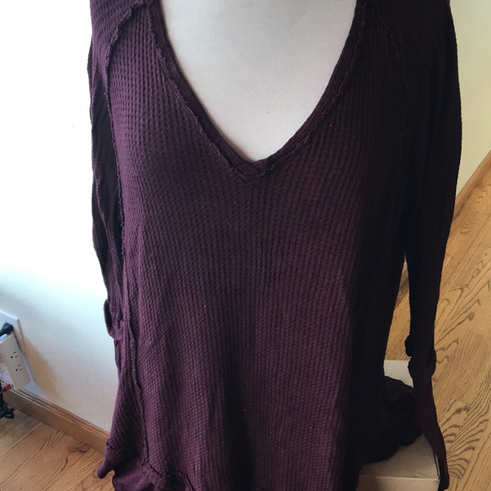 Free people tunic wine colored